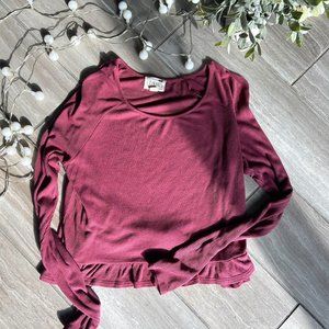 L.A. Heart long sleeve crop top | Worn once | Size small